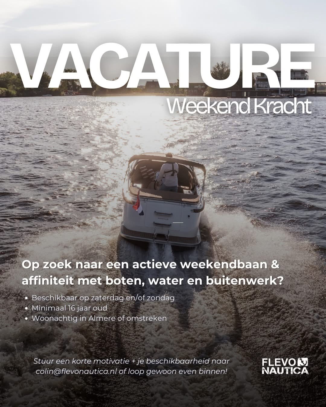 Vacature: Weekendkracht Sloepverkoop