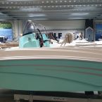Prins 475 consoleboot met Suzuki 70 ATL special edition RIVA groen